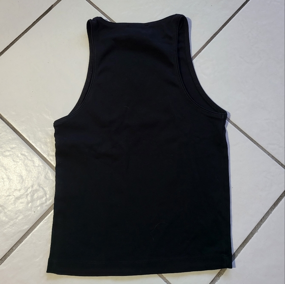 Zara Black Cotton Blend Basic Tank - Picture 2 of 3